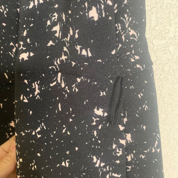 Luxe By Carmen Marc‎ Valvo Dress Size 12 Pink Black Fit & Flare - Picture 6 of 14